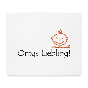 Omas Liebling - Mousepad (Querformat) - Weiß - Vorne