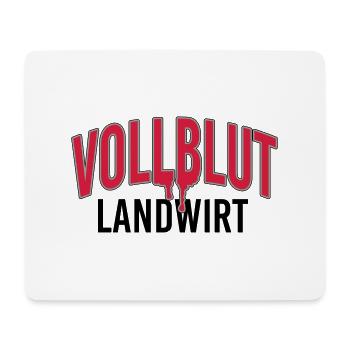 Vollblut Landwirt - Mousepad (Querformat) - Weiß - Vorne