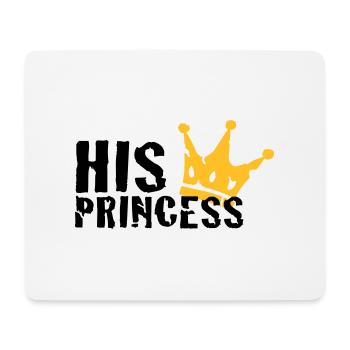 His Princess - Mousepad (Querformat) - Weiß - Vorne