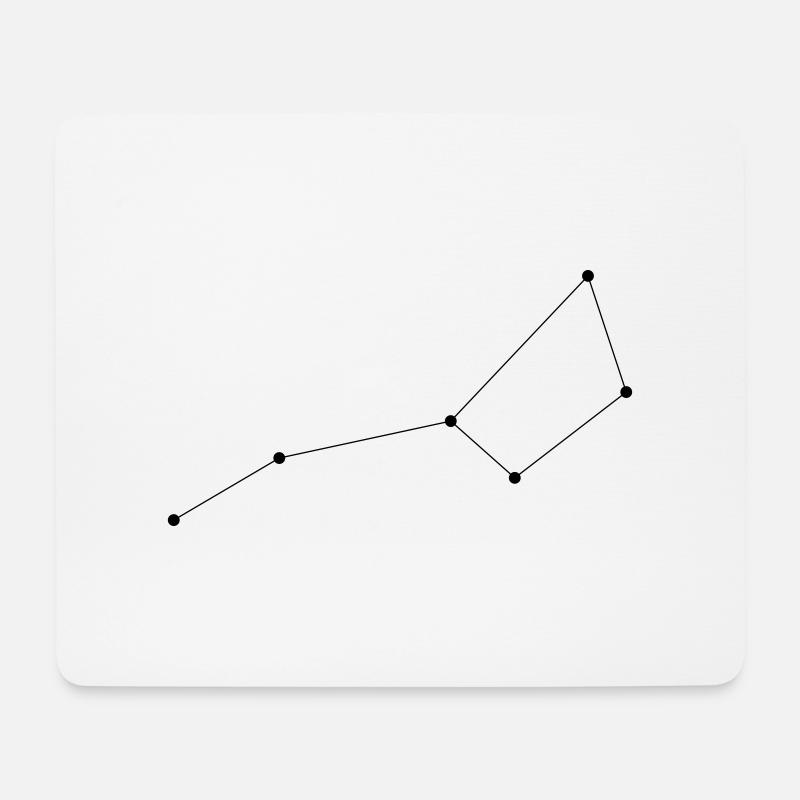 sternenbild_grosser_wagen - Mousepad (Querformat) - Weiß