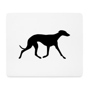 Whippet - Mousepad (Querformat) - Weiß - Vorne
