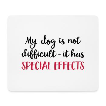 dog - Mousepad (Querformat) - Weiß - Vorne