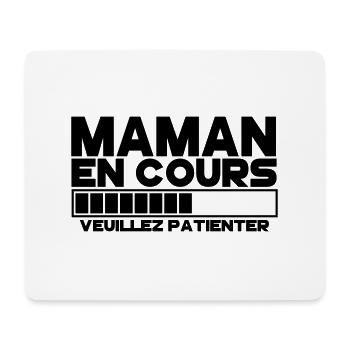 maman(veuillez patienter) - Tapis de souris (format paysage) - blanc - Devant