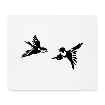 Vögel - Mousepad (Querformat) - Weiß - Vorne