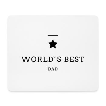 WORLD´S BEST DAD - Mousepad (Querformat) - Weiß - Vorne