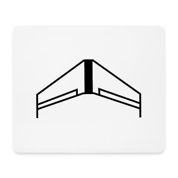 FPV Wing Nurflügel RW-66 - Mousepad (Querformat) - Weiß - Vorne