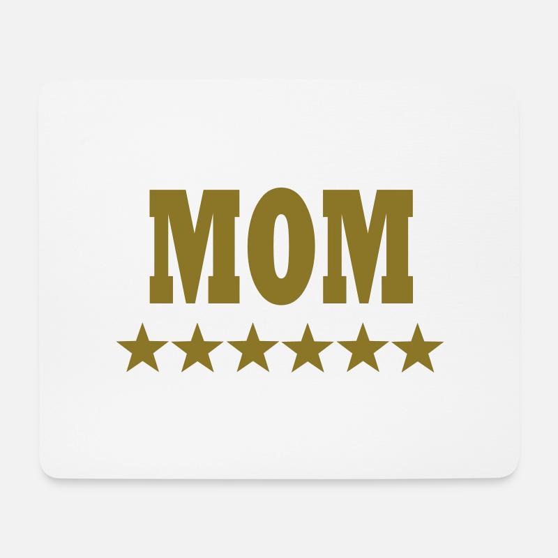 Mom - Mousepad (Querformat) - Weiß