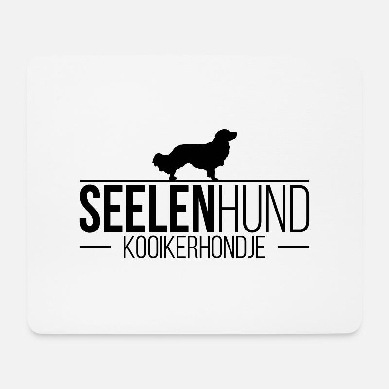 KOOIKERHONDJE Seelenhund Hund Hunde Hundespruch - Mousepad (Querformat) - Weiß