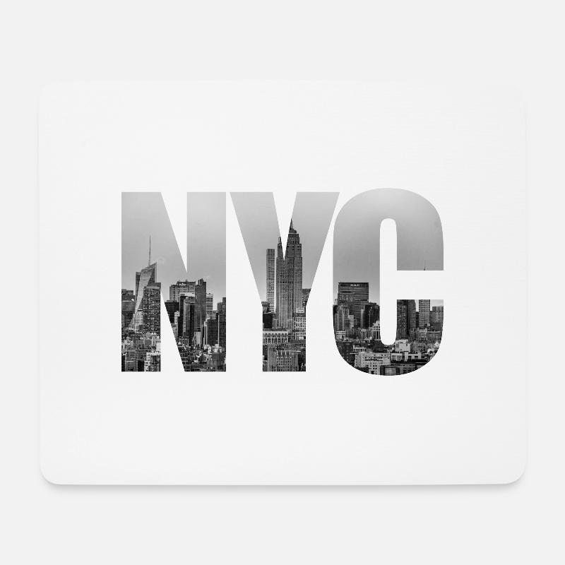 NYC - Mousepad (Querformat) - Weiß