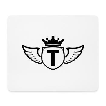t - Tapis de souris (format paysage) - blanc - Devant