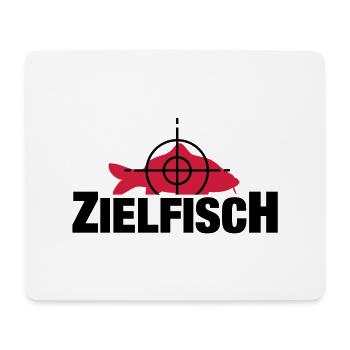 zielfisch_f2 - Mousepad (Querformat) - Weiß - Vorne
