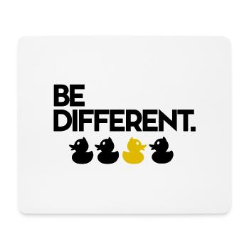 Be Different Yellow Squeak Duck - Mouse Pad (horizontal) - white - Front