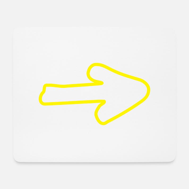 Pfeil XIa - Mousepad (Querformat) - Weiß