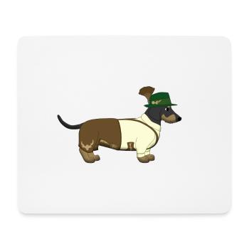 Dachshund Bavaria - Mouse Pad (horizontal) - white - Front