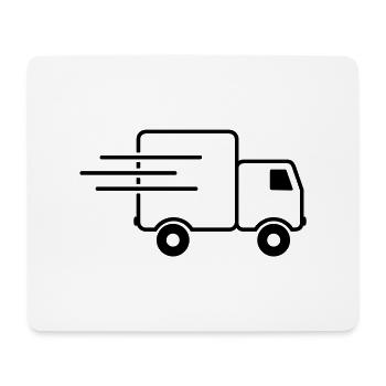 express-transporter / Schnelllaster (1c) - Mousepad (Querformat) - Weiß - Vorne
