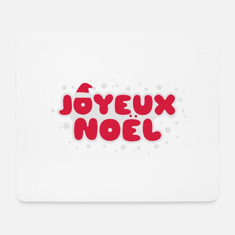 Joyeux Noël - Mousepad (Querformat) - Weiß