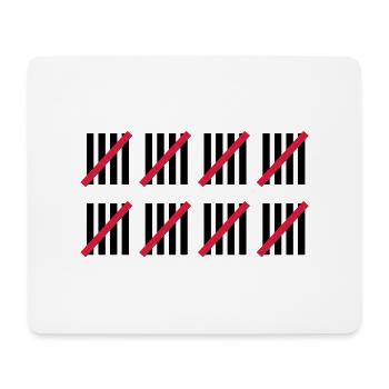 40 . Geburtstag - Mousepad (Querformat) - Weiß - Vorne