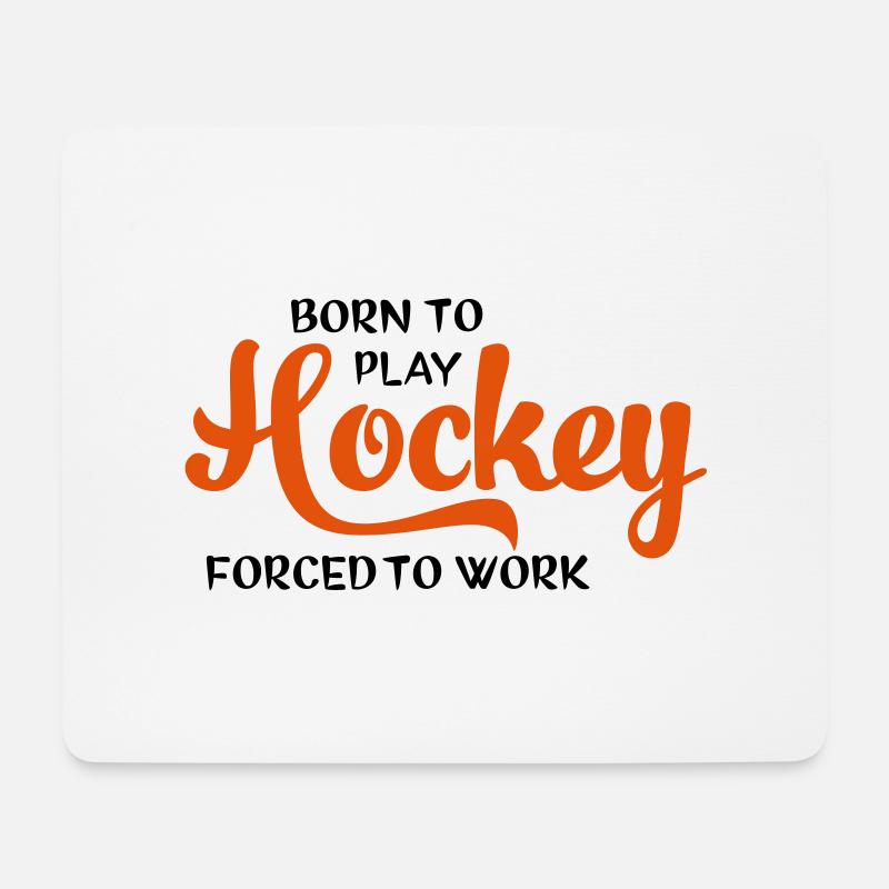 Hockey - Mousepad (Querformat) - Weiß