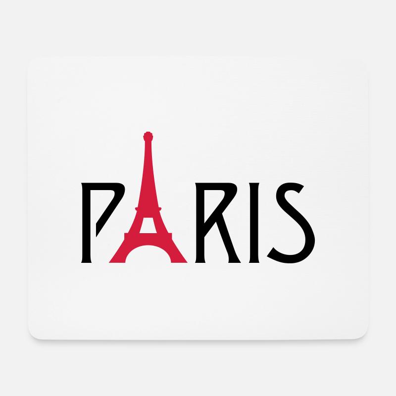 Paris Eiffelturm - Mousepad (Querformat) - Weiß
