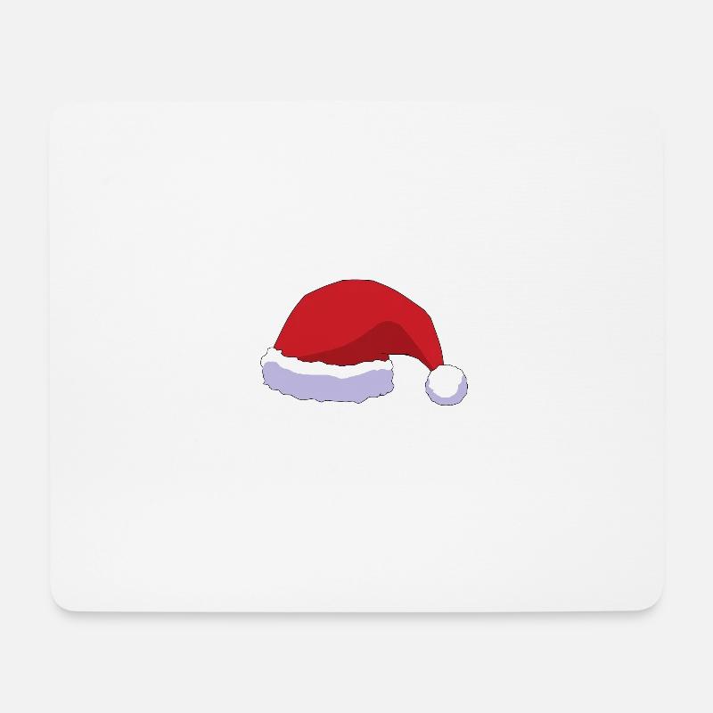 Santa hat - Mouse Pad (horizontal) - white