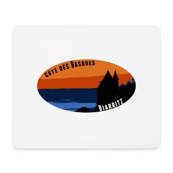 Côte des Basken Biarritz - Mousepad (Querformat) - Weiß - Vorne