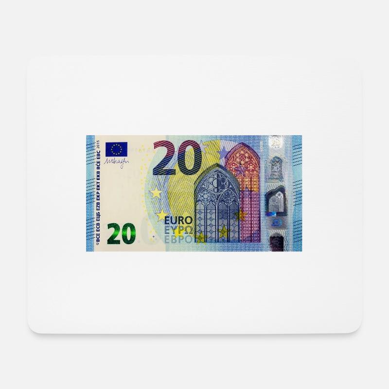 20 euro - Mousepad (Querformat) - Weiß