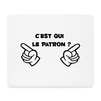 cest_qui_le_parton - Mouse Pad (horizontal) - white - Front