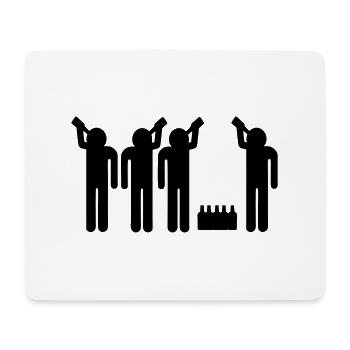 drinking team - Mousepad (Querformat) - Weiß - Vorne