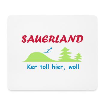 Sauerland - Mousepad (Querformat) - Weiß - Vorne