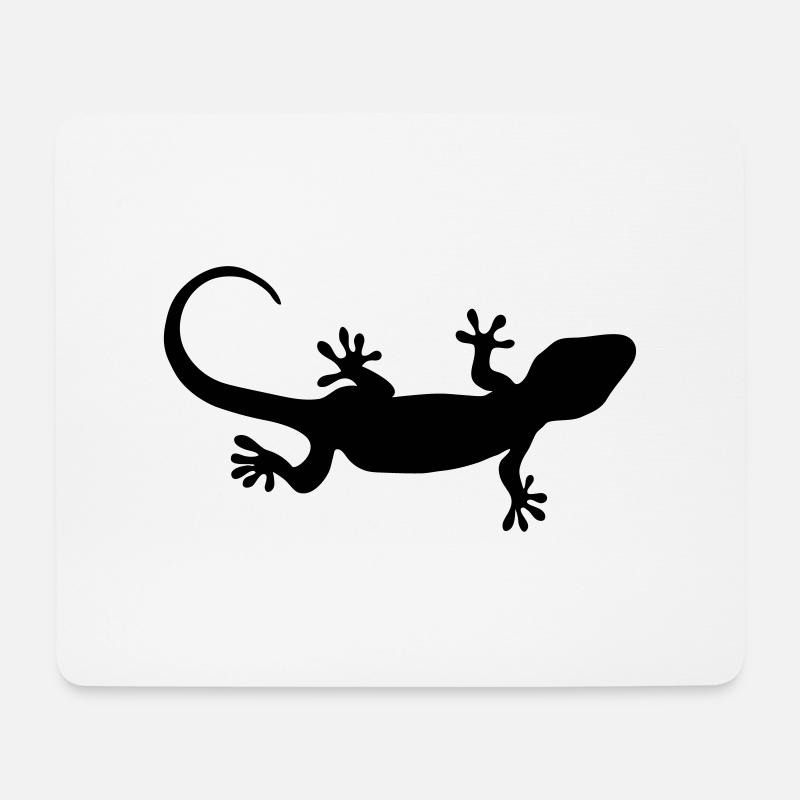 Gecko - Mousepad (Querformat) - Weiß