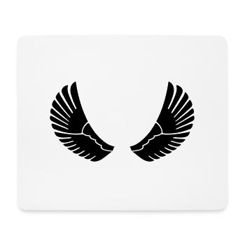 wings - Mouse Pad (horizontal) - white - Front
