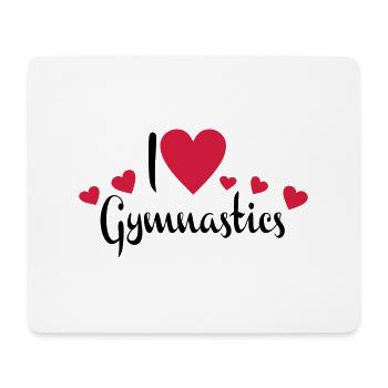 Gymnastique - Tapis de souris (format paysage) - blanc - Devant