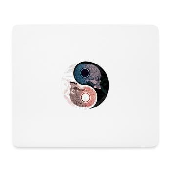 Ying Yang Karma - Tapis de souris (format paysage) - blanc - Devant