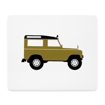 Sports Utility Vehicle SUV - Mousepad (Querformat) - Weiß - Vorne