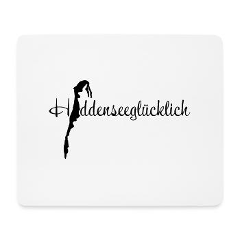 Hiddenseeglücklich klein - Mousepad (Querformat) - Weiß - Vorne