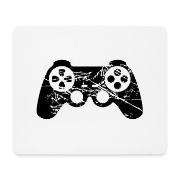 kratzer risse alt design controller cool - Mousepad (Querformat) - Weiß - Vorne