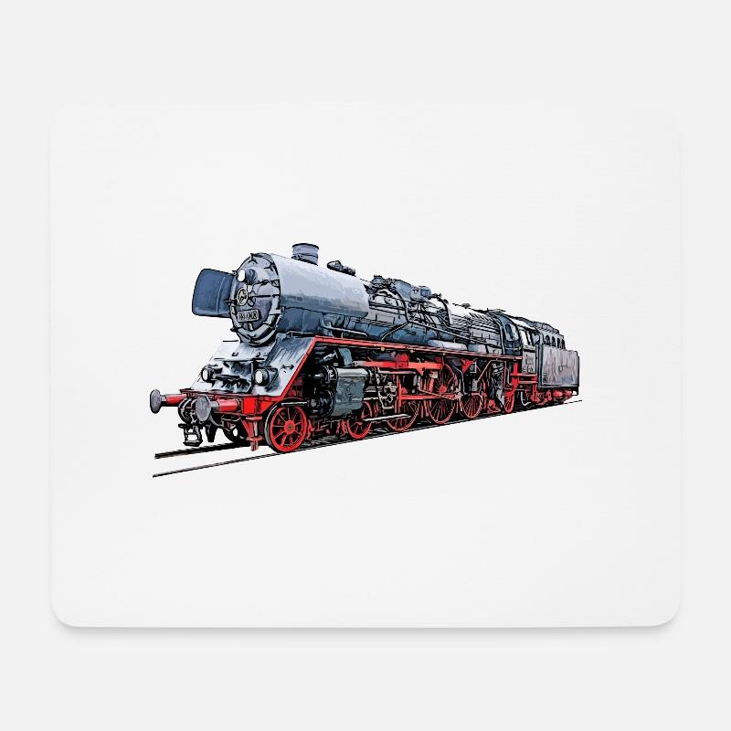 Dampflok BR 03 1010 der DR - Mousepad (Querformat) - Weiß