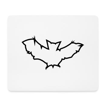 cool design pattern logo symbol bat bat lightning - Mouse Pad (horizontal) - white - Front