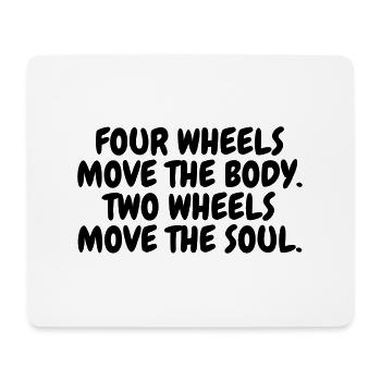 Biker Motorbike Motorrad Moto Motard Speed Sport - Mousepad (Querformat) - Weiß - Vorne