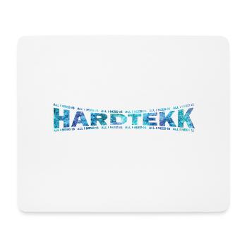 LOVE TECHNO GESCHENK goa pbm HARDTEKK dream - Mousepad (Querformat) - Weiß - Vorne