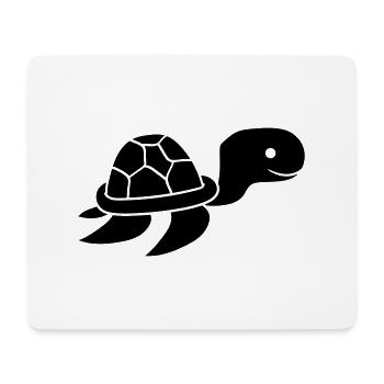 schwarz klein junges baby unterwasser schwimmen ta - Mousepad (Querformat) - Weiß - Vorne