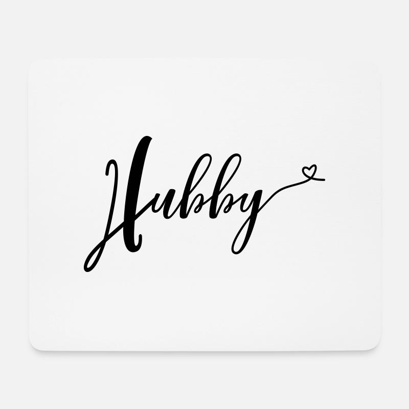 lovely hubby - Mousepad (Querformat) - Weiß