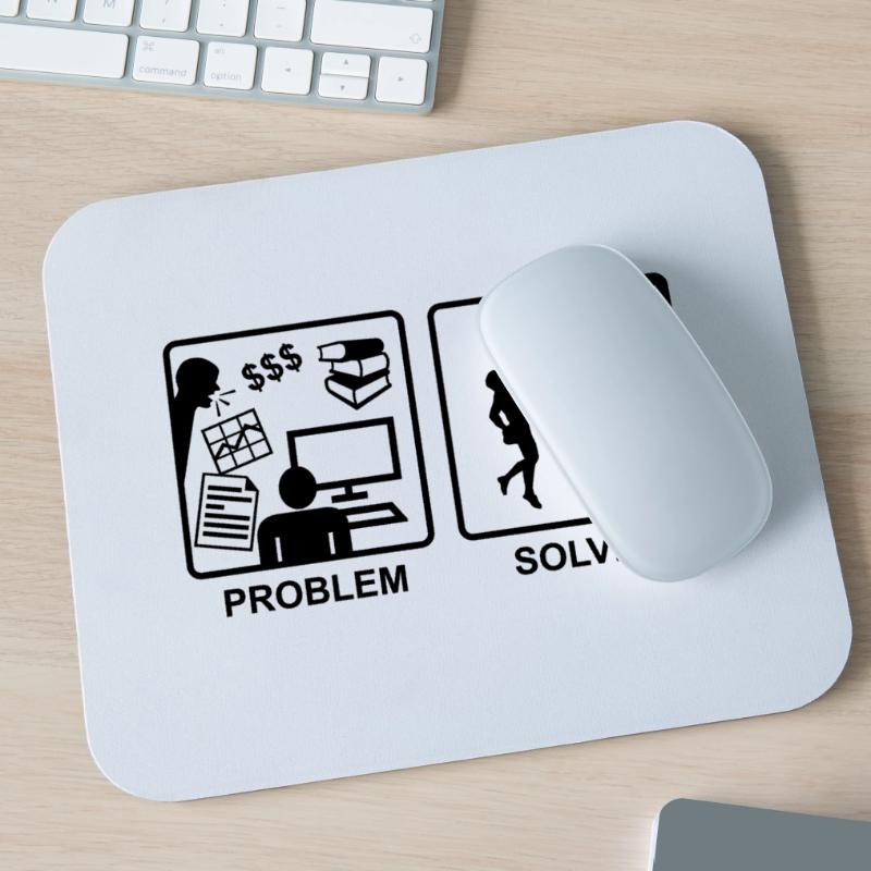 Climbing solves problems Tapis de souris (format paysage)