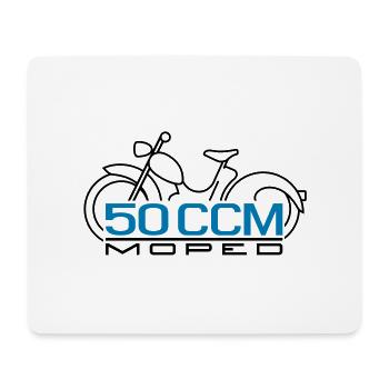 Moped SR2 50cc emblem - Mouse Pad (horizontal) - white - Front