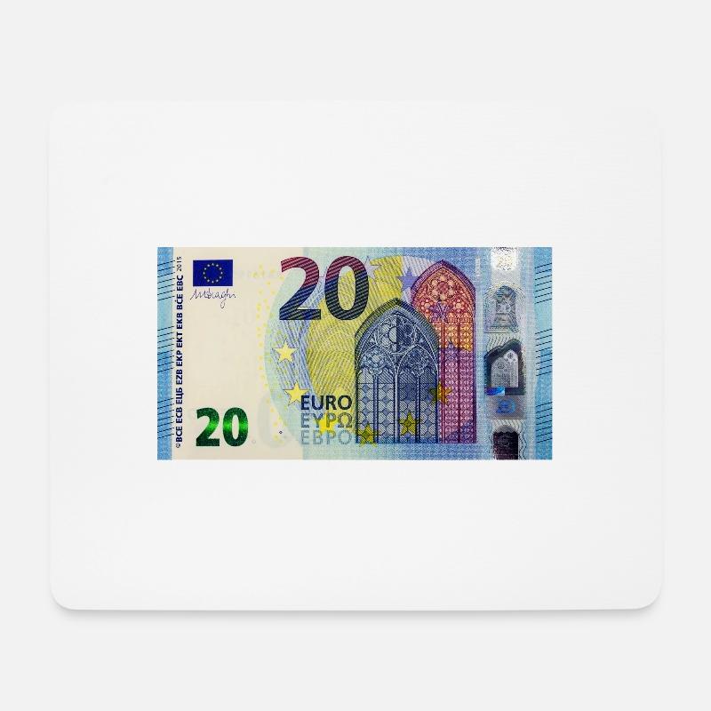 20 euro - Mousepad (Querformat) - Weiß