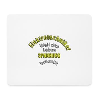 Lustiger Spruch Elektrotechniker - Mousepad (Querformat) - Weiß - Vorne