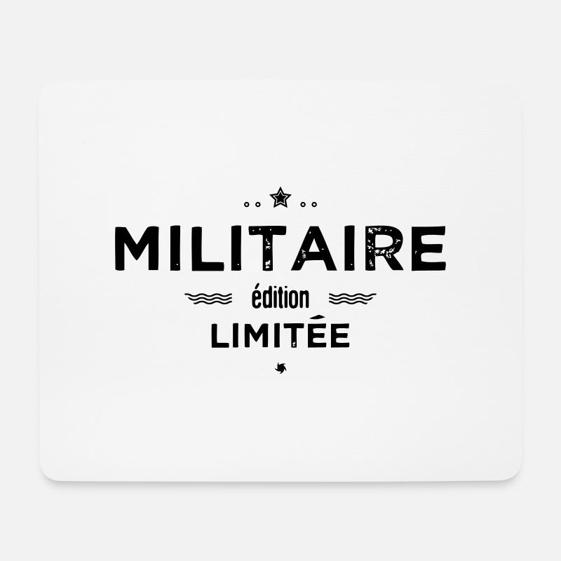 Militaire édition limitée - Tapis de souris (format paysage) - blanc