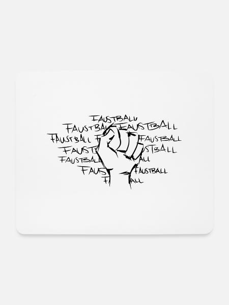 Faustball3 - Mousepad (Querformat) - Weiß