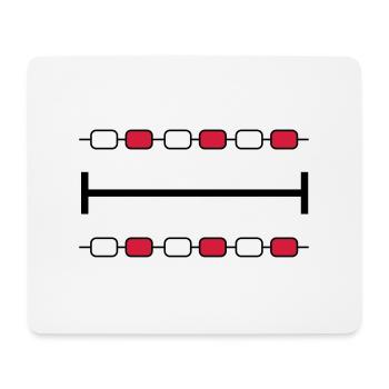 Pool lane - Mouse Pad (horizontal) - white - Front