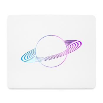 Anneaux de Saturne - Tapis de souris (format paysage) - blanc - Devant